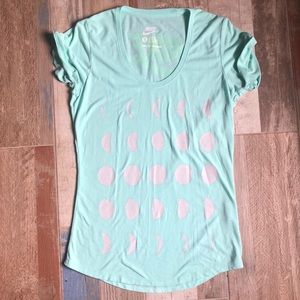 Nike moon phases mint sea foam green tee shirt